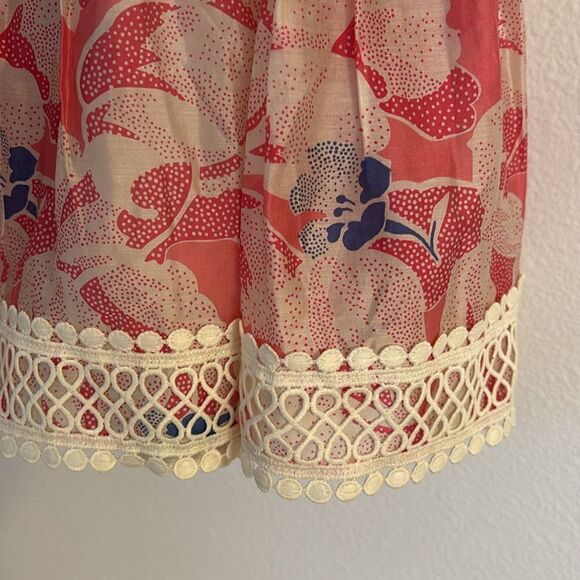 NWT Ted Baker Tabitha Pink Floral Tiered Full Mini Skirt Size 2 - Picture 4 of 12